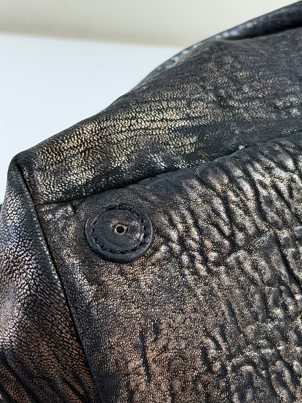 Vintage Yves Saint Laurent Treated Leather Tote Bag